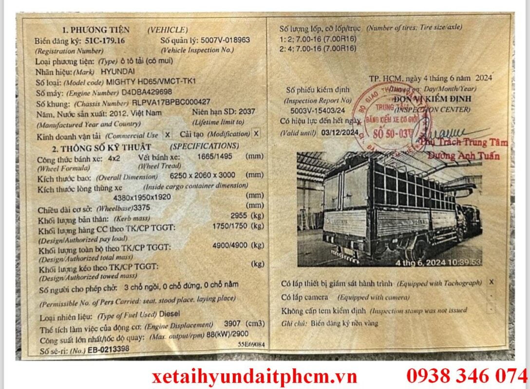 Đại l&iacute; ch&iacute;nh thức của Huyndai Việt Nam