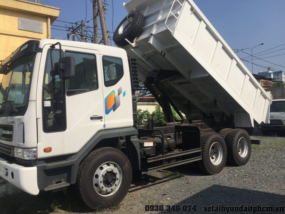 Xe Ben Daewoo 3 chân 15 Tấn 10 Khối. - Ảnh 3
