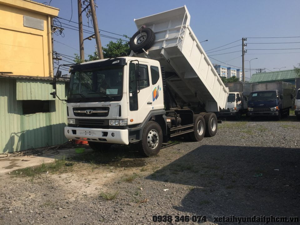 Xe Ben Daewoo 3 chân 15 Tấn 10 Khối. - Ảnh 2
