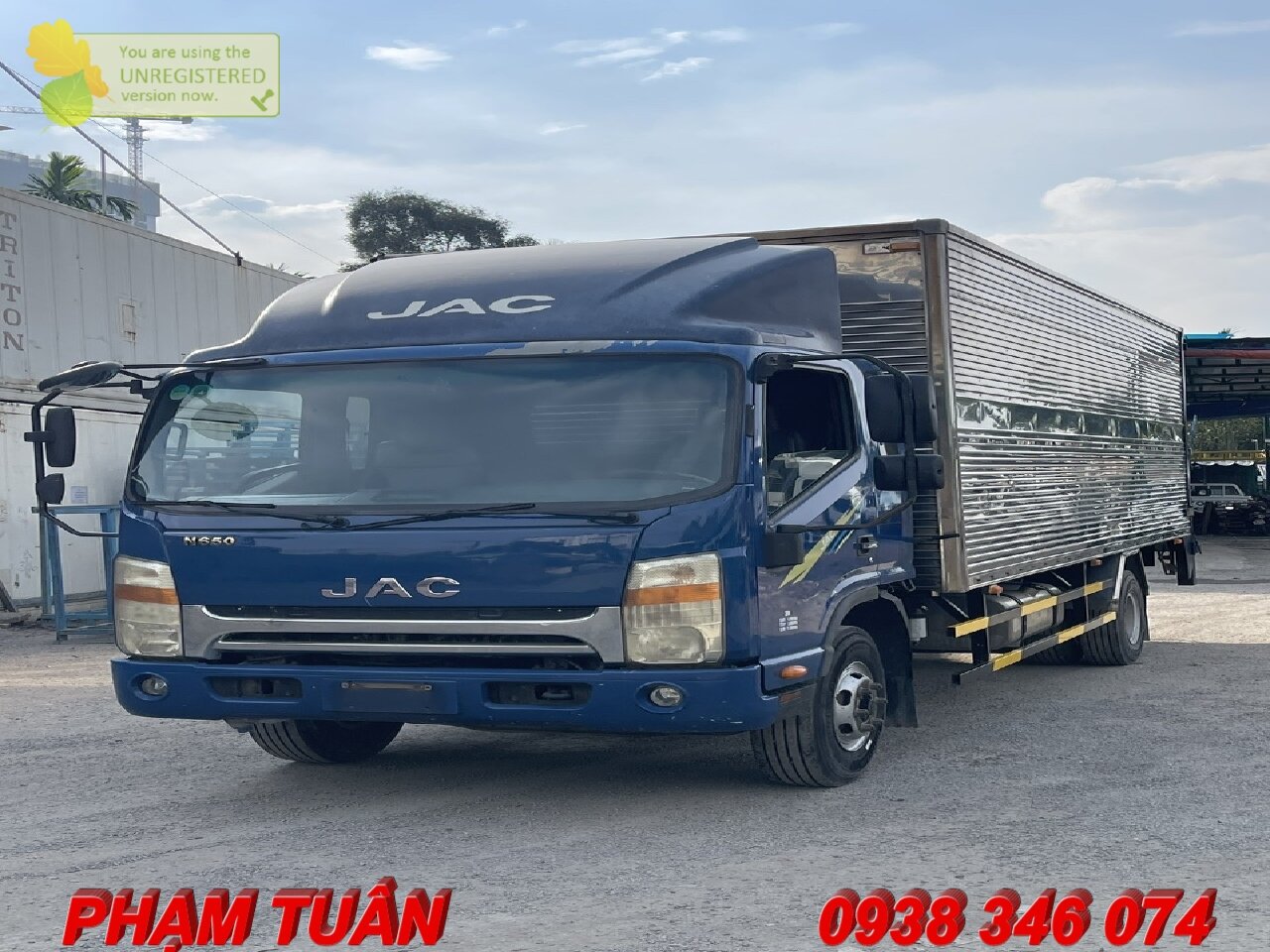 Bán Xe Tải Cũ Jac N650 Plus Thùng Kín Gắn Bàn Nâng Tải 5850 Kg Đời 2021 - Ảnh 3