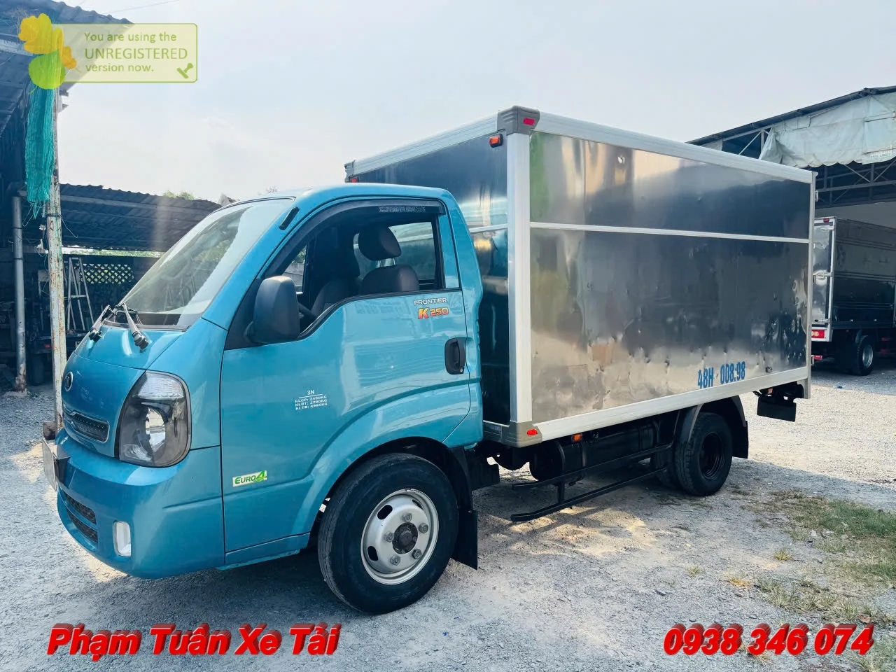 Kia K250 Cũ Thùng Kín Tải 2T4 Đời 2022 Odo 88.000 Km - Ảnh 3