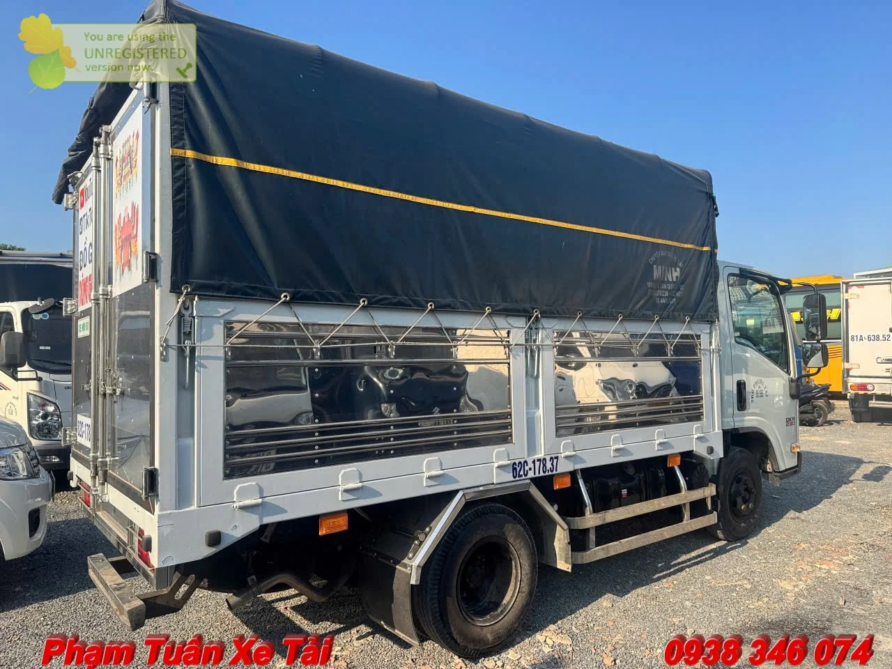 Xe Tải Cũ Isuzu 1T9 QKR 230 Thùng Mui Bạt Dài 3,6m Đời 2023 Odo 33k km - Ảnh 5