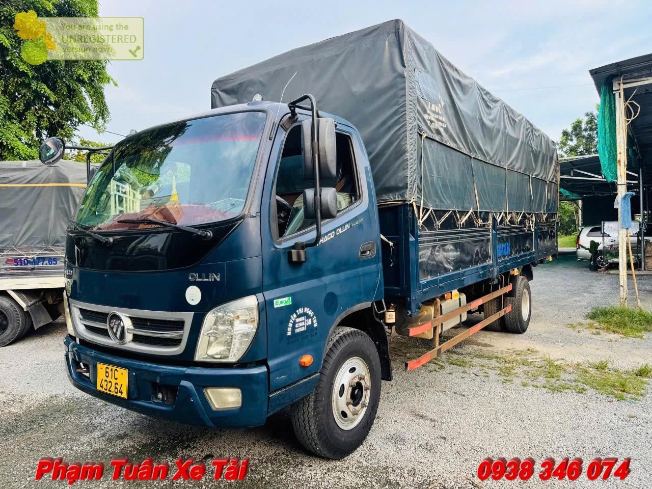 Xe Tải Cũ Thaco Ollin 720 New 7 Tấn Đời 2019 odo 14 Vạn Tải Thùng 6.2m - Ảnh 4