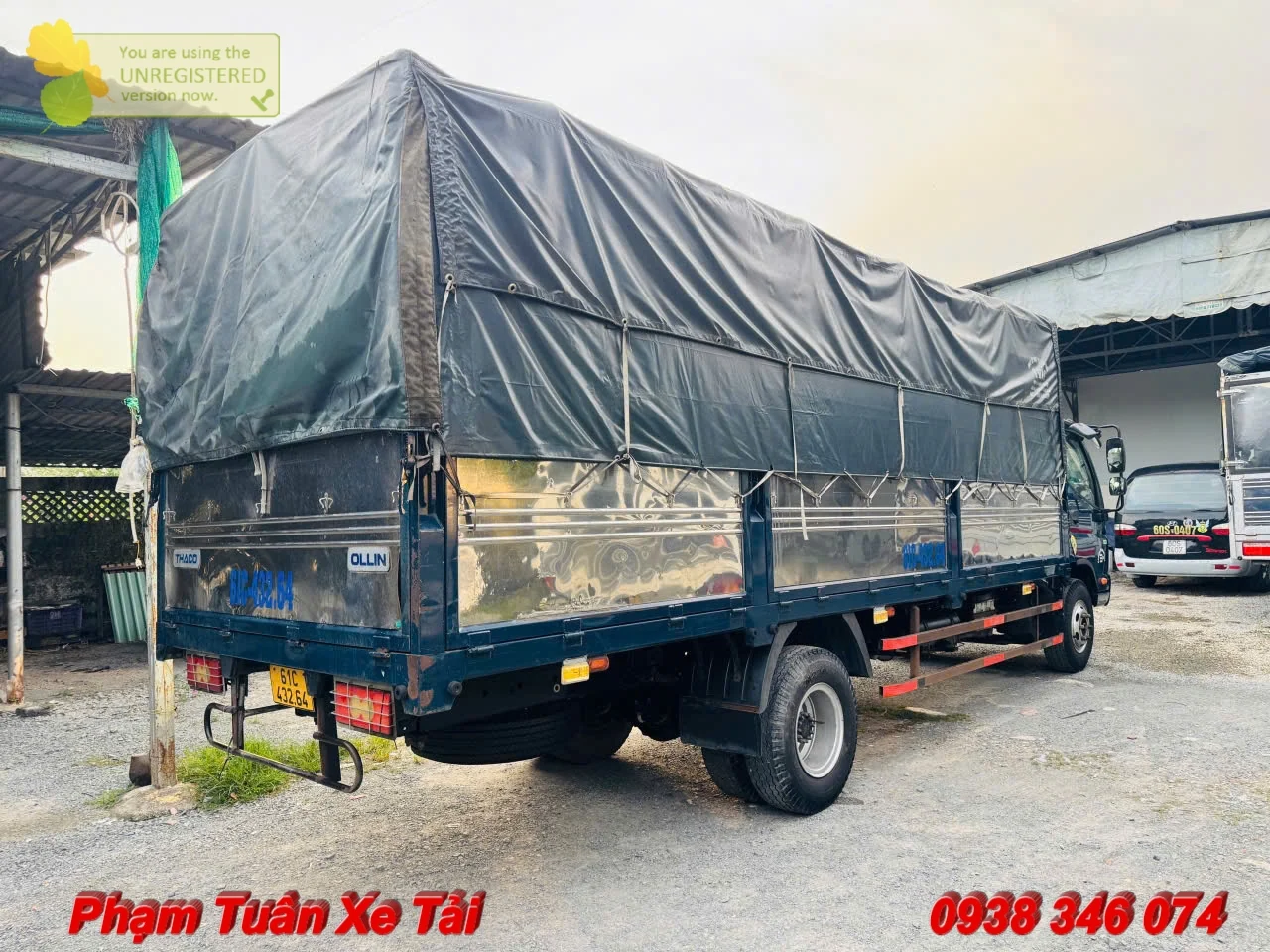Xe Tải Cũ Thaco Ollin 720 New 7 Tấn Đời 2019 odo 14 Vạn Tải Thùng 6.2m - Ảnh 5